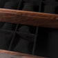 Watch Box with Drawer | Solid Black Walnut | 12 to 16 Watch Compartments