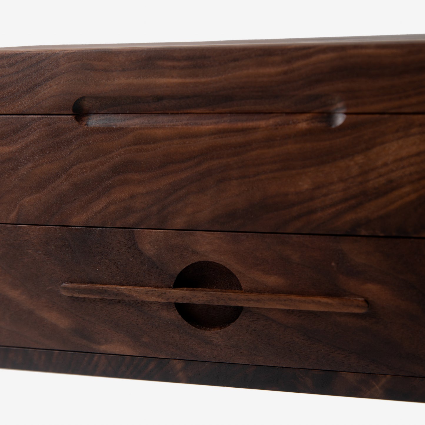 Watch Box with Drawer | Solid Black Walnut | 12 to 16 Watch Compartments