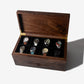 Watch Box with Drawer | Solid Black Walnut | 12 to 16 Watch Compartments