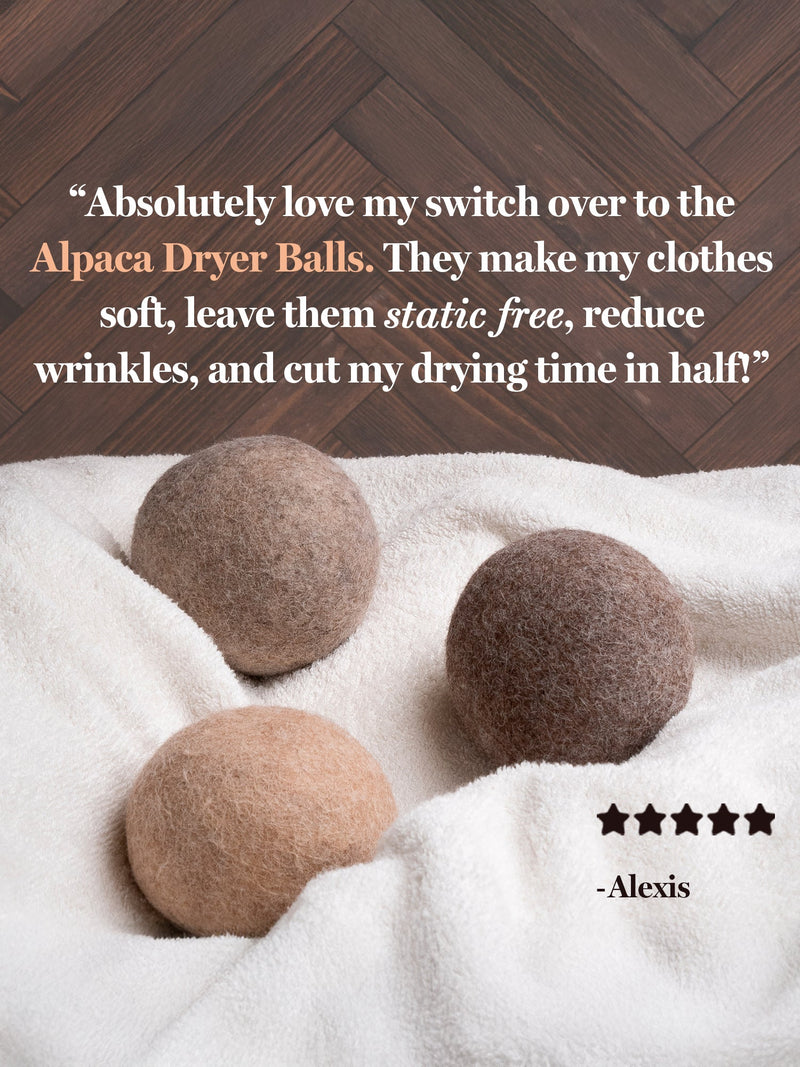 Alpaca Dryer Balls Pack of Three-zoom-