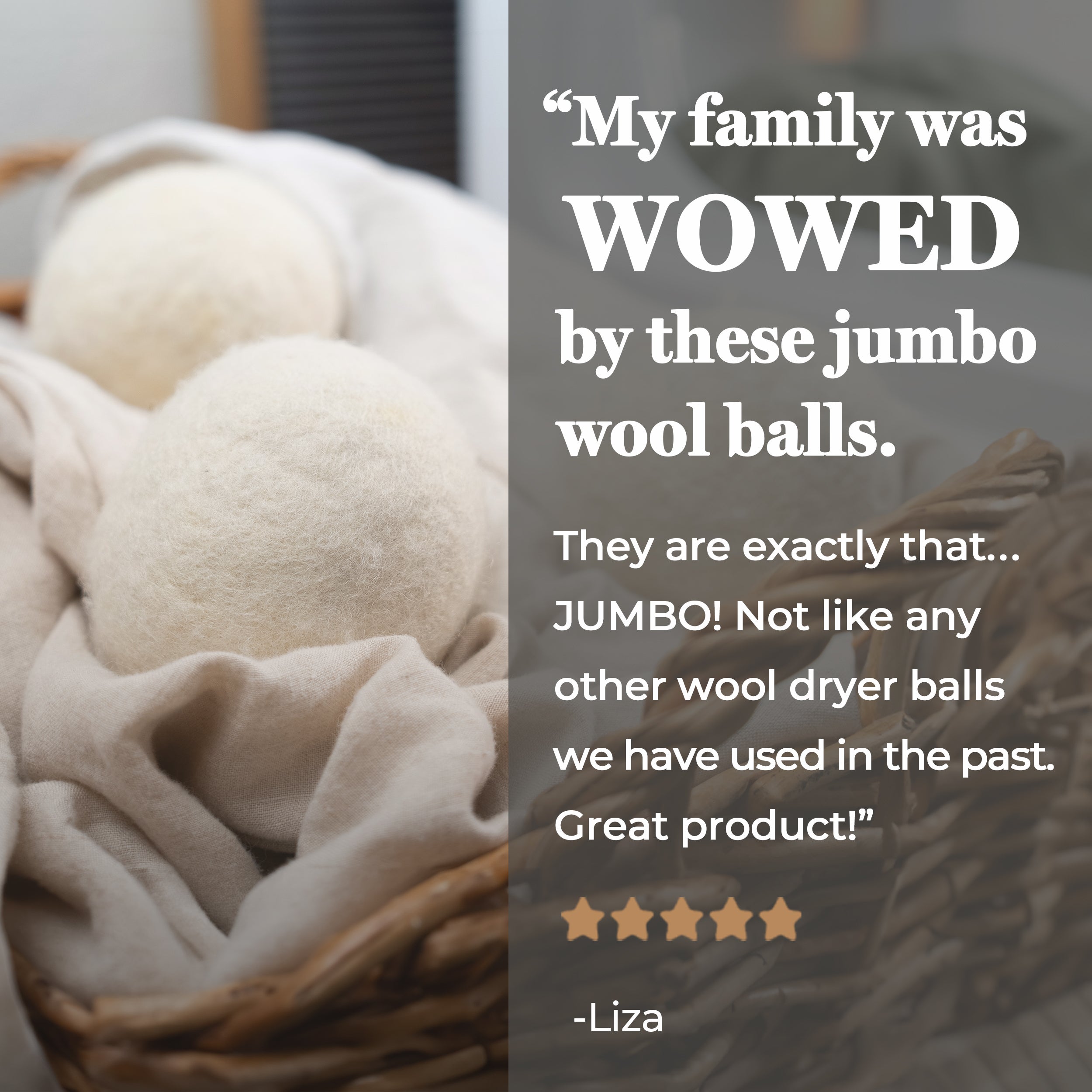 Jumbo Wool Dryer Balls Pack of Three-zoom-13