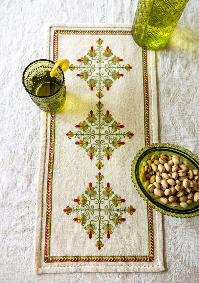 Rhodora cross stitch folk embroidery kit-zoom-