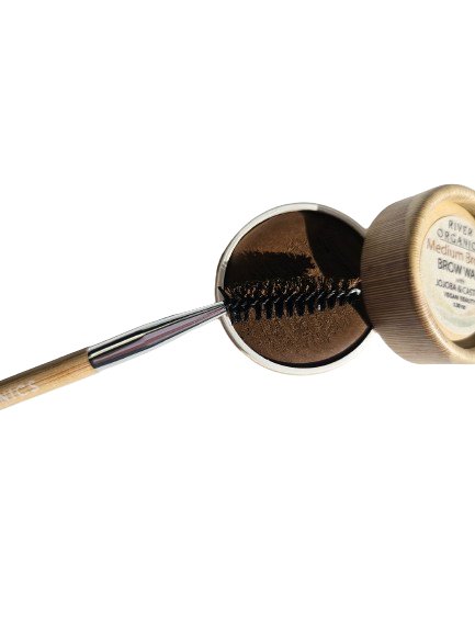 Eco Friendly Double Sided Bare Wood Brow & Mascara Brush-zoom-
