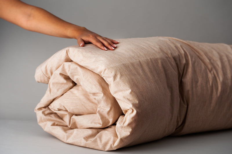 Natural Colored Cotton Duvet Cover Set-zoom-