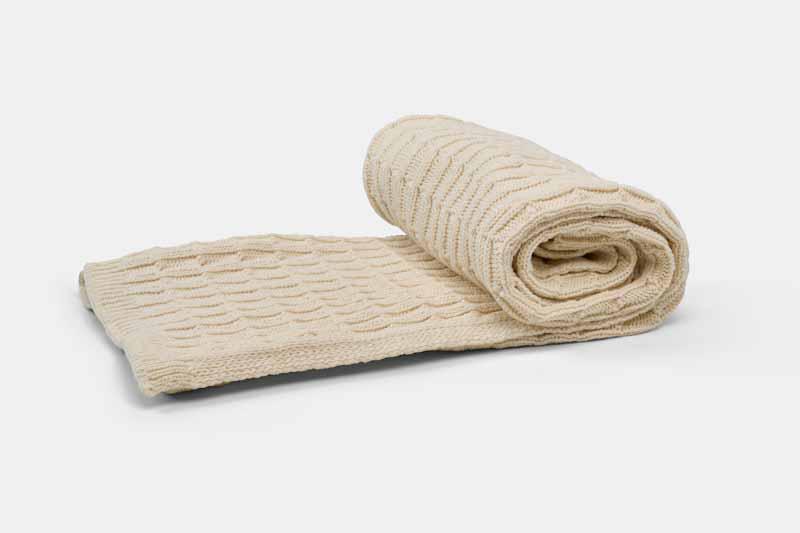 Cotton Knitted Baby Blanket-zoom-