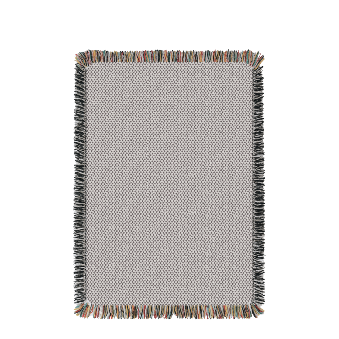 Rowan Cream and Beige Diamond Jacquard Woven Throw Blanket-zoom-7