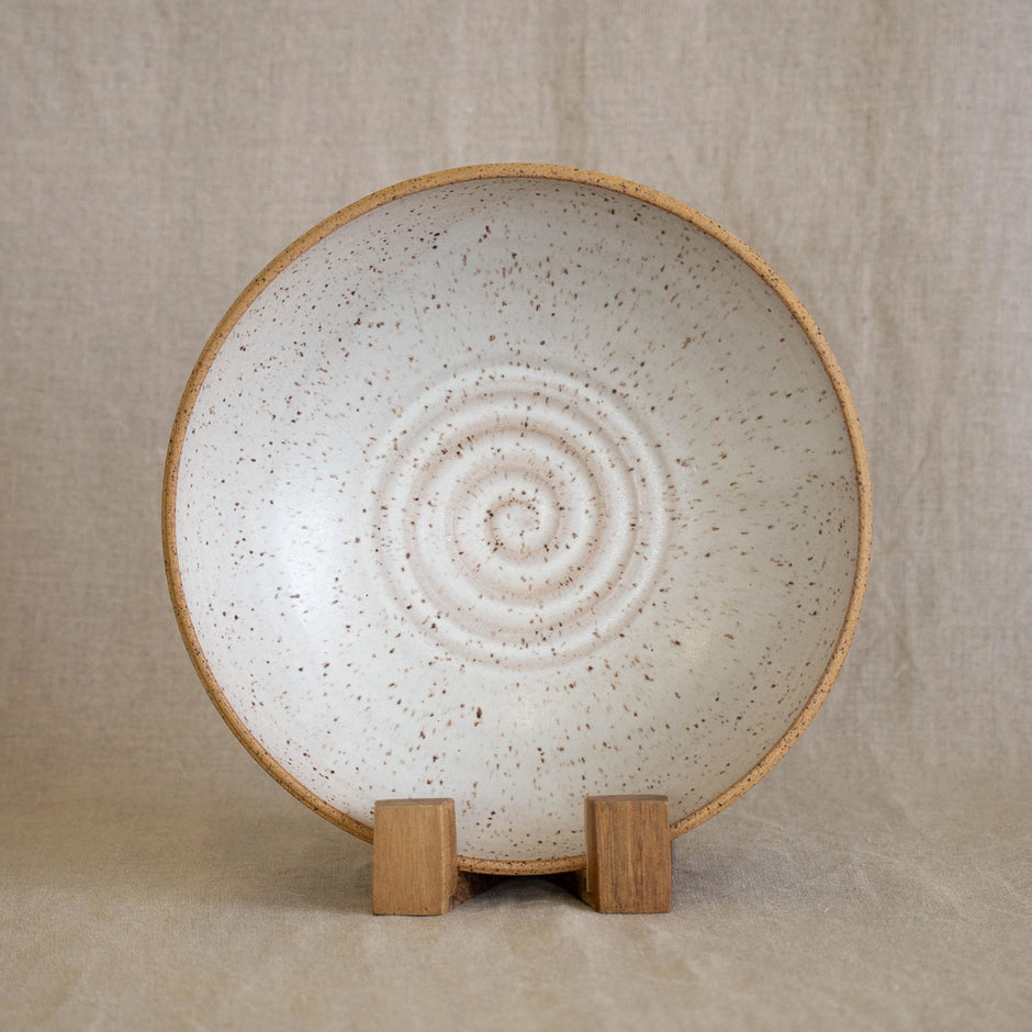 Matte White Ceramic Serving Bowl