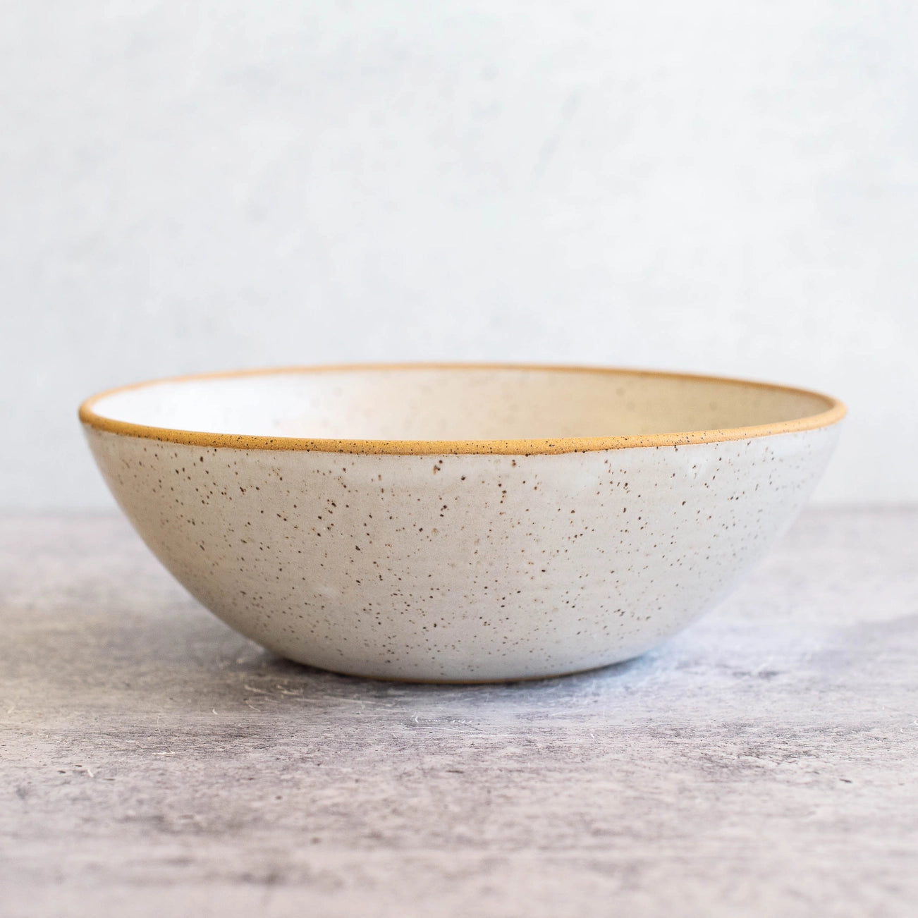 Matte White Ceramic Serving Bowl