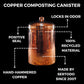 Copper Kitchen Compost Bin