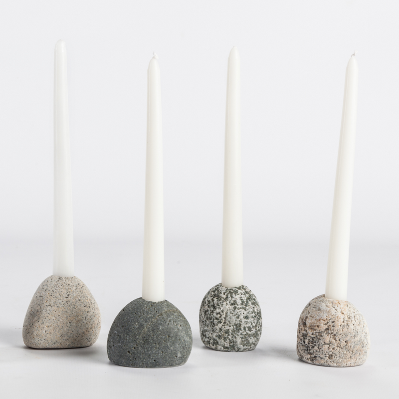 Candle Rock | Tapered Candleholder-zoom-
