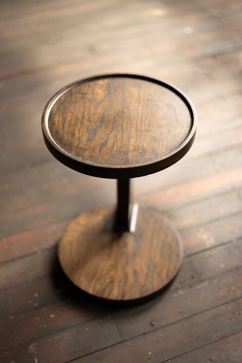 Dovetail Sofa Table | Modern Round C-Side Table-zoom-