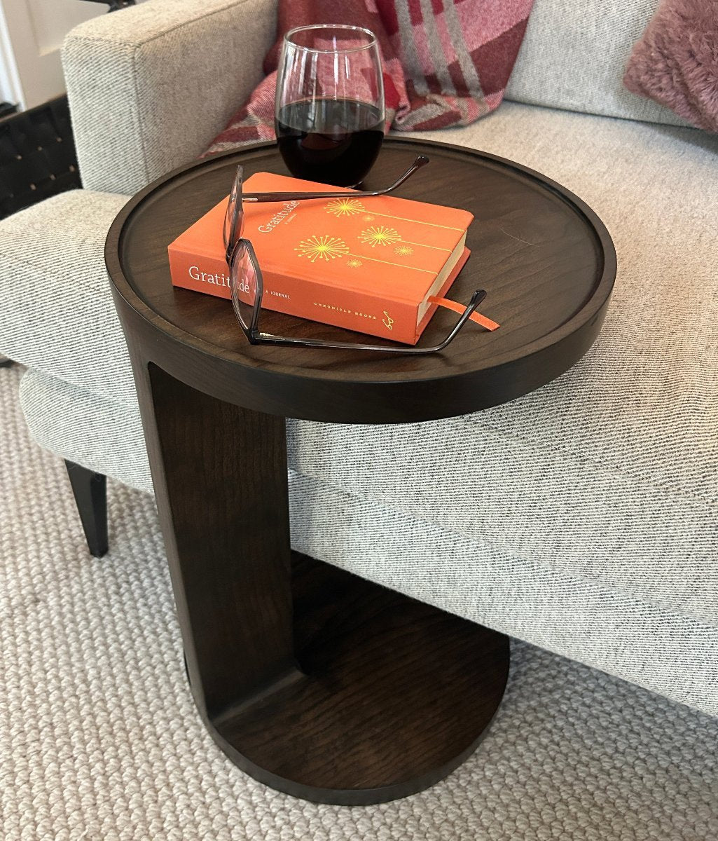 Dovetail Sofa Table | Modern Round C - Side Table - Aware House