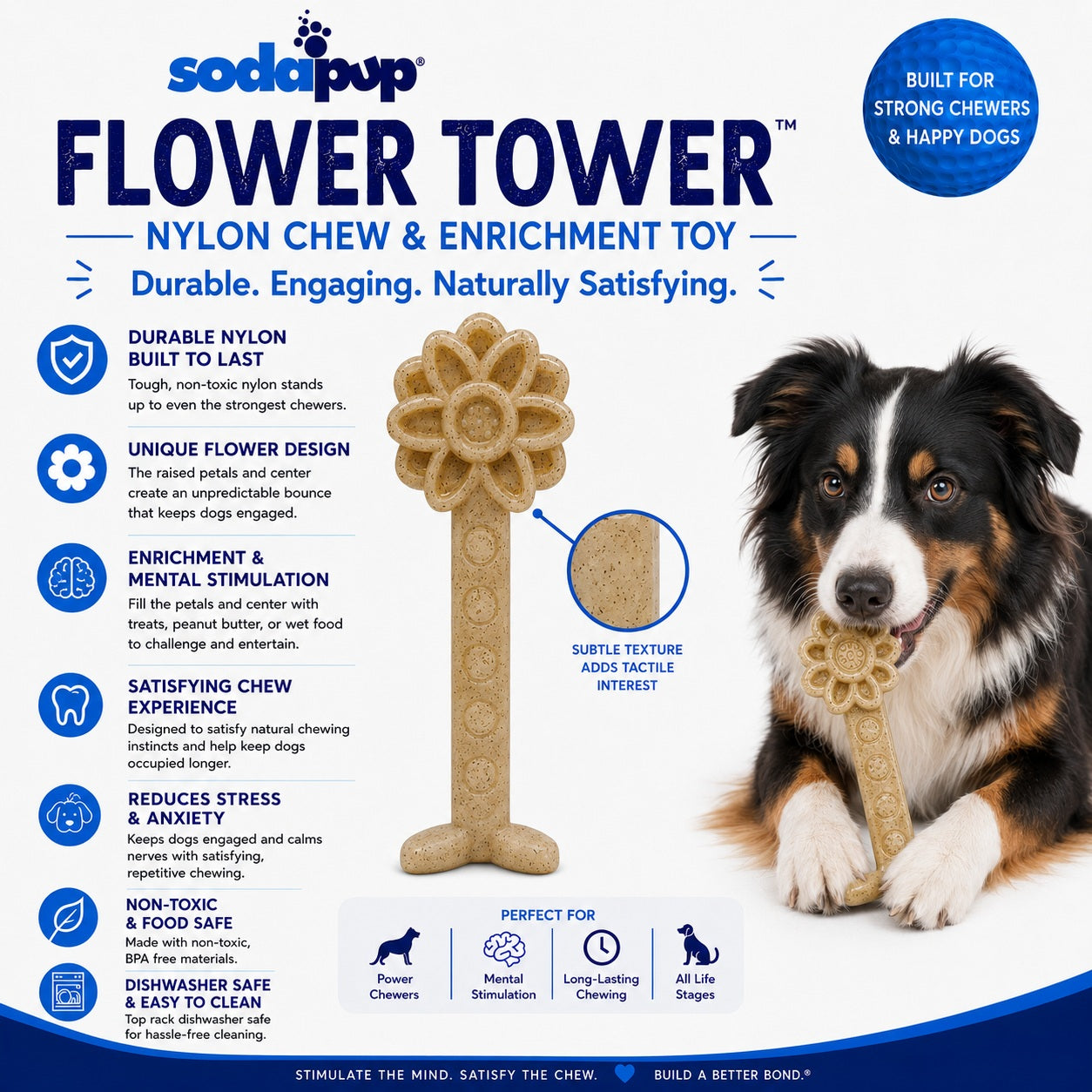 Flower Tower Nylon Chew Toy-zoom-4