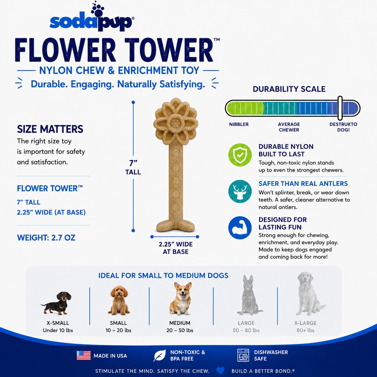 Flower Tower Nylon Chew Toy-zoom-5