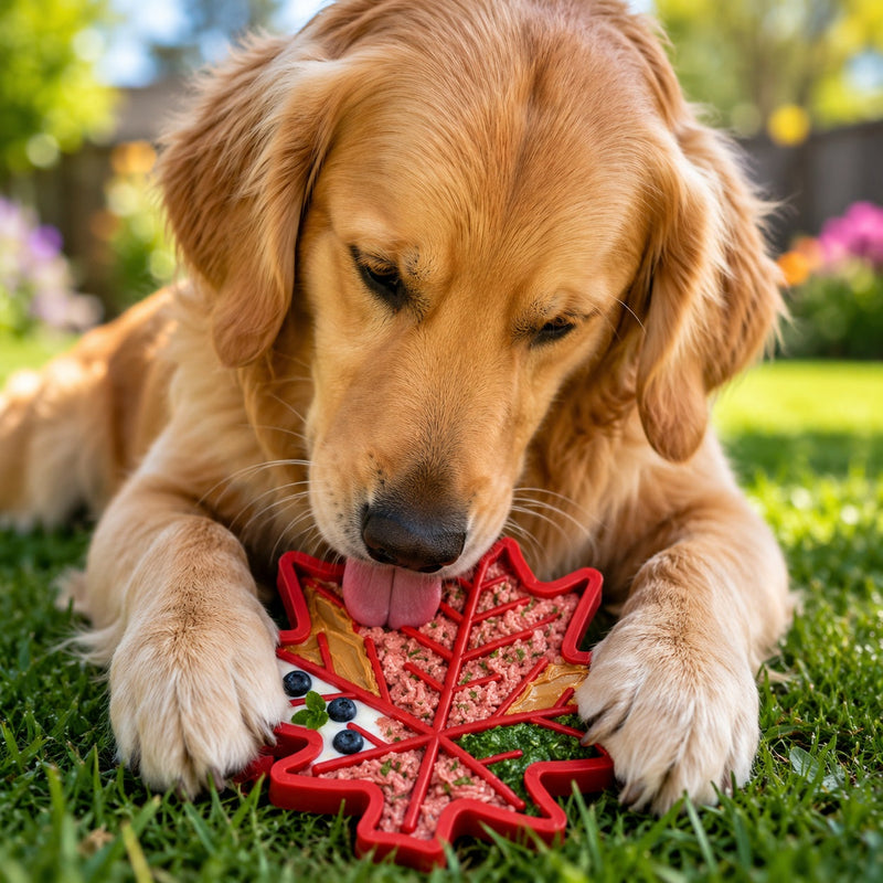 Canadian Maple Leaf Nylon Dog Chew Toy - Indestructible & USA Made-zoom-