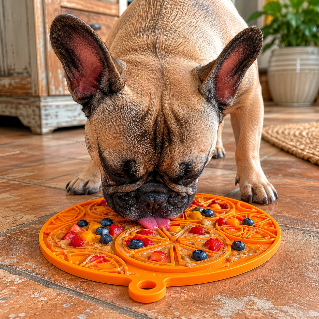 Citrus Design Lick Mat for Dogs and Cats-zoom-12