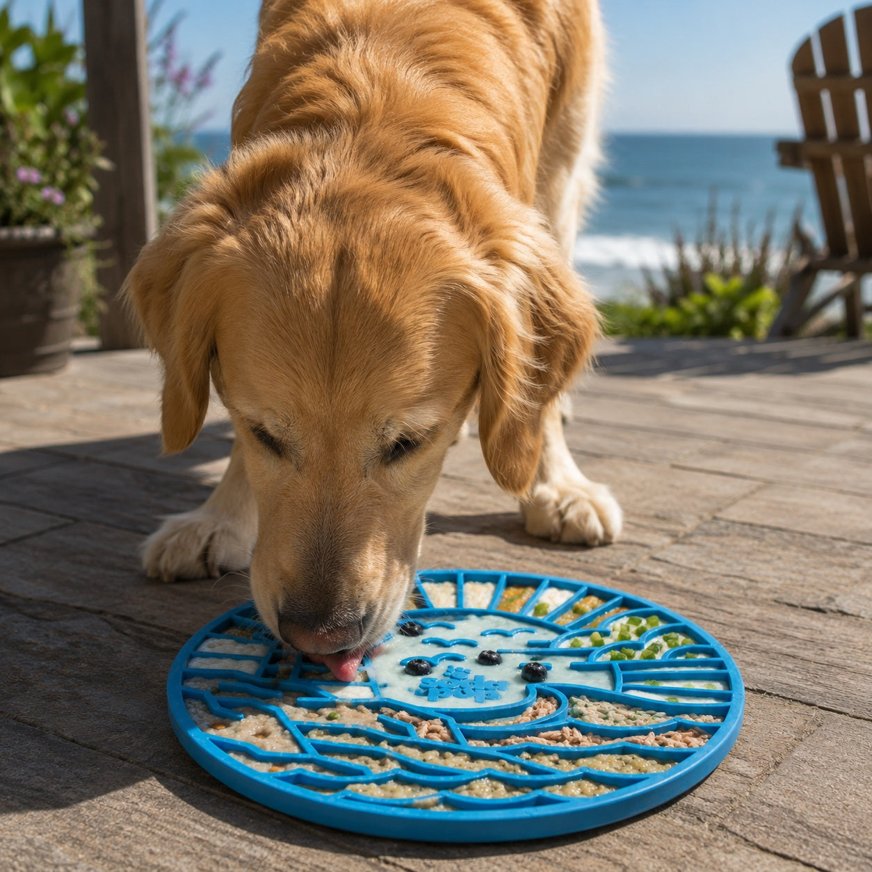 Lighthouse Lick Mat for Dogs and Cats with Suction Cups-3