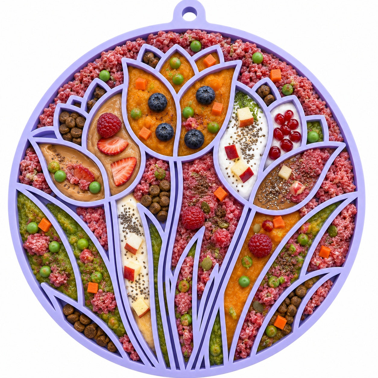 Tulip Design Lick Mat for Dogs and Cats-2