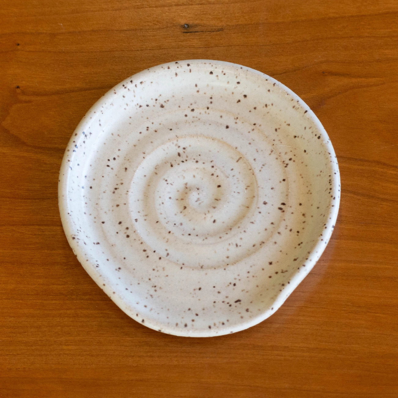 Speckled White Spoon Rest