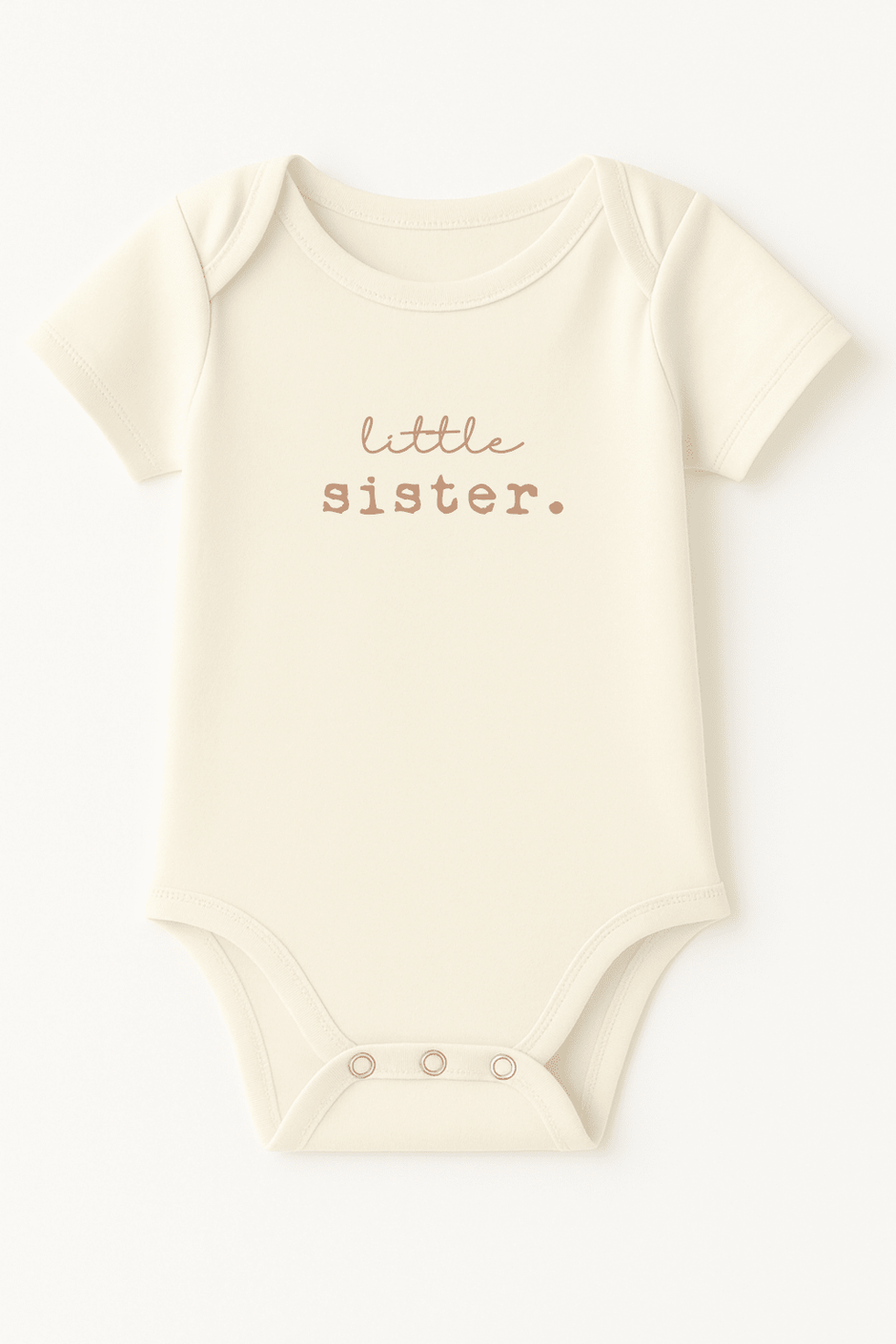 Little Sister Clay Organic Cotton Short Sleeve Baby Bodysuit - Aware House - Tenth & Pine -