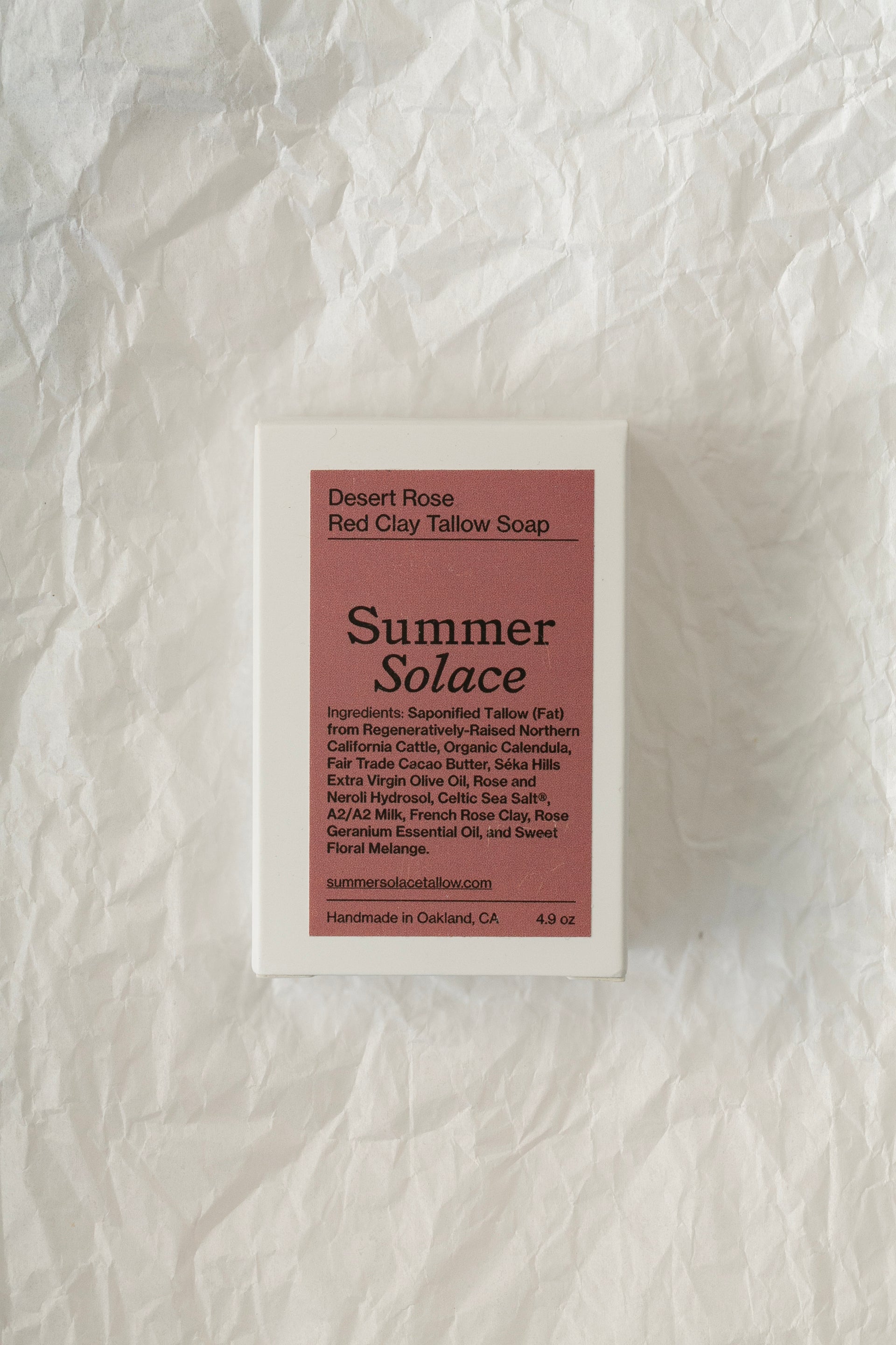 Desert Rose Red Clay Bar Soap | Floral & Cacao Butter Infused-zoom-10