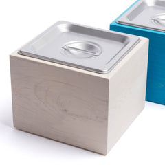 Countertop Compost Bin – Noaway© in Magnolia Wood & Stainless Steel - Aware House