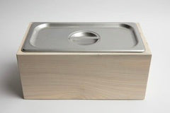 Countertop Compost Bin – Noaway© in Magnolia Wood & Stainless Steel - Aware House
