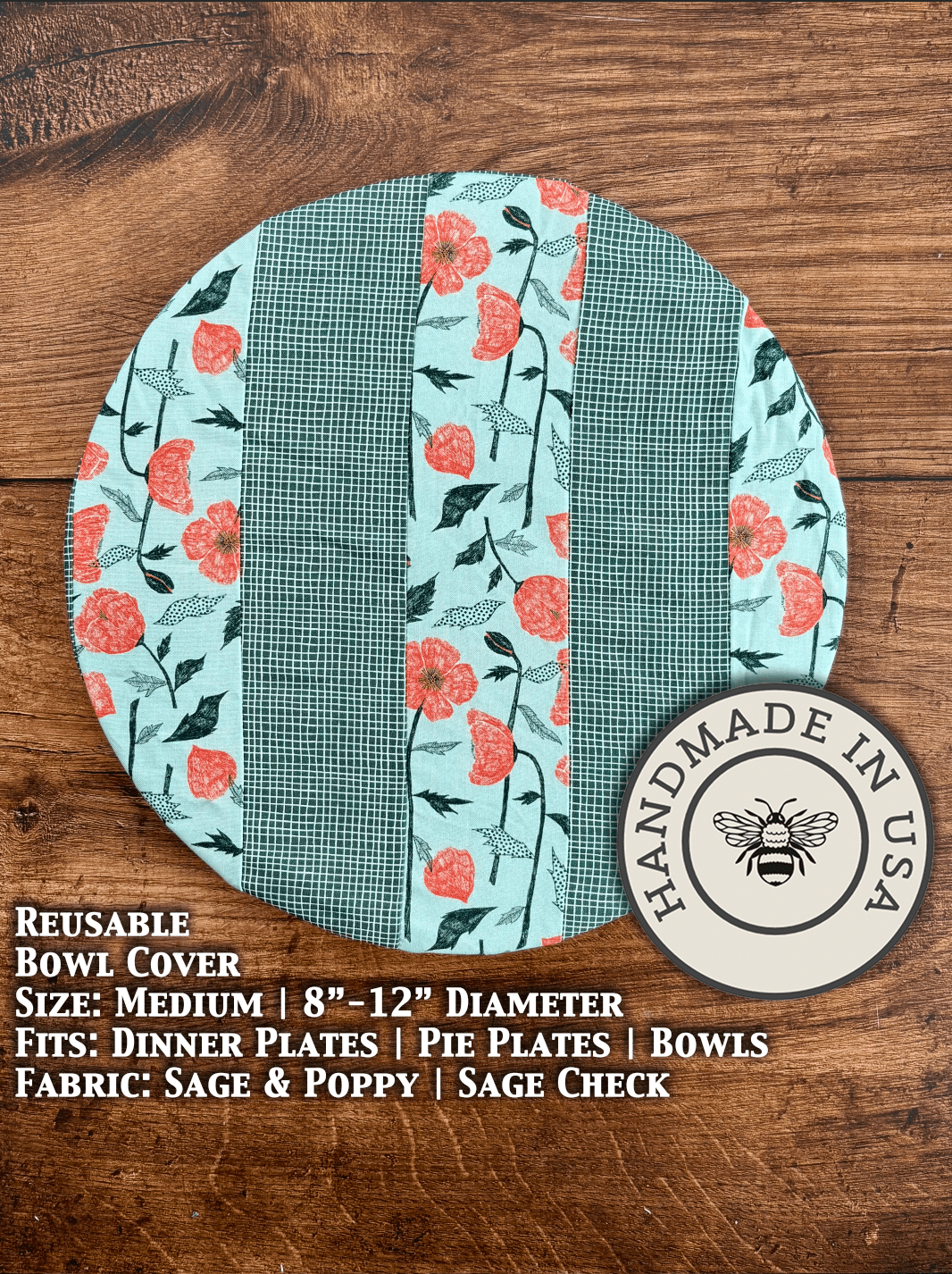 Medium Reusable Cotton Bowl & Banneton Cover | Eco-Friendly Kitchen Cover - Aware House - Five Oaks Farm -