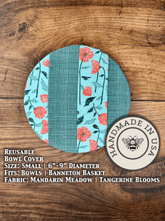 Small Reusable Cotton Bowl & Banneton Cover | Eco - Friendly Kitchen Cover - Aware House - Five Oaks Farm - 