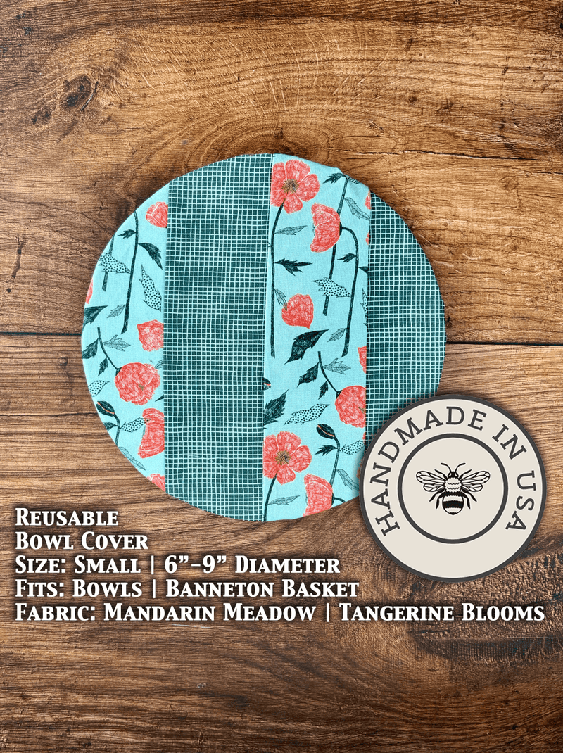 Small Reusable Cotton Bowl & Banneton Cover | Eco-Friendly Kitchen Cover-zoom-