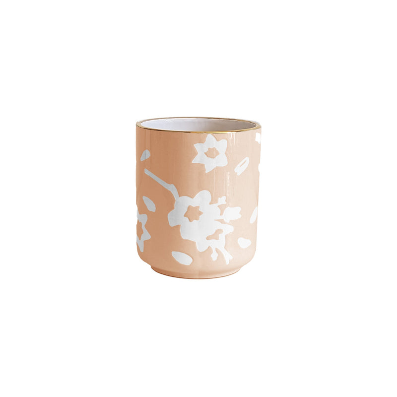 Sakura Vase with 22K Gold Accent-zoom-