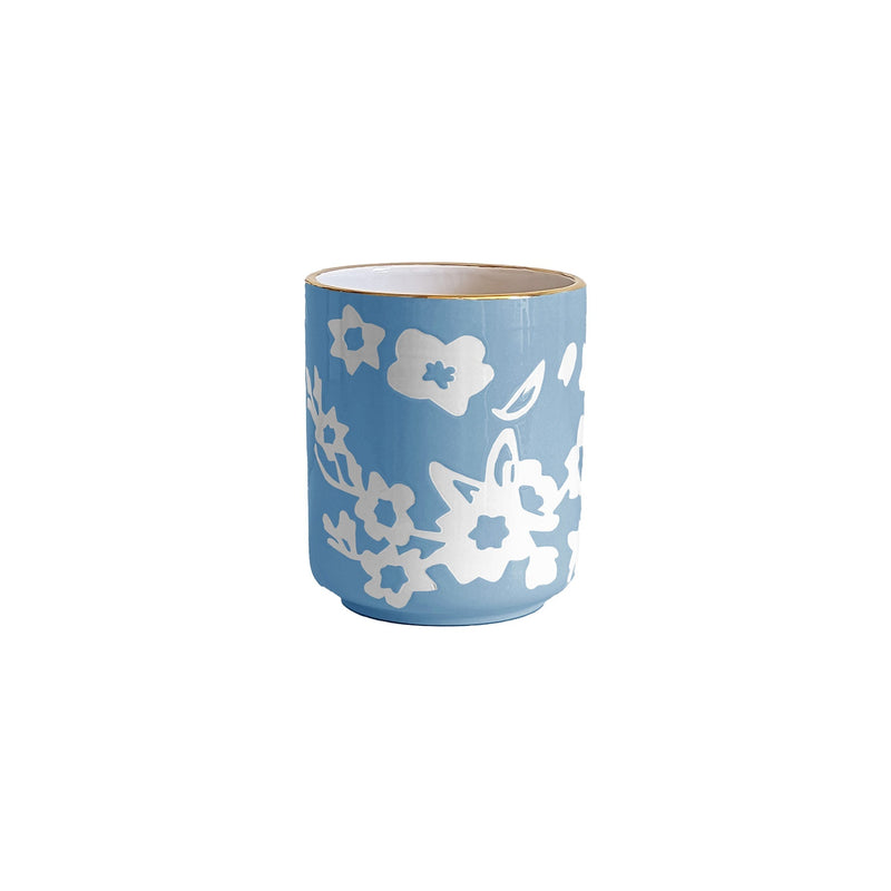 Sakura Vase with 22K Gold Accent-zoom-