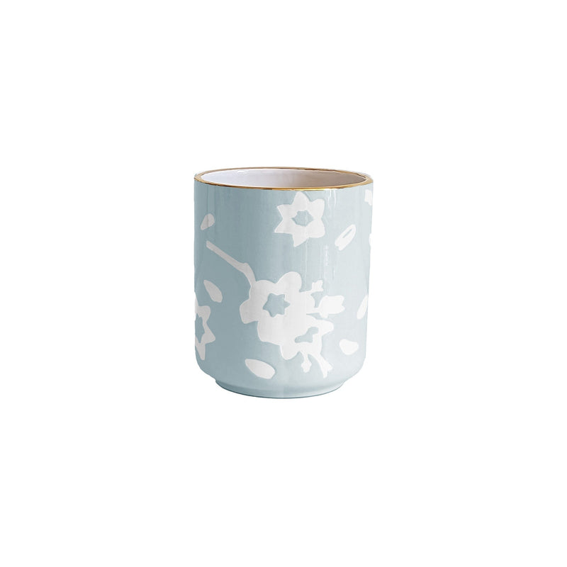 Sakura Vase with 22K Gold Accent-zoom-