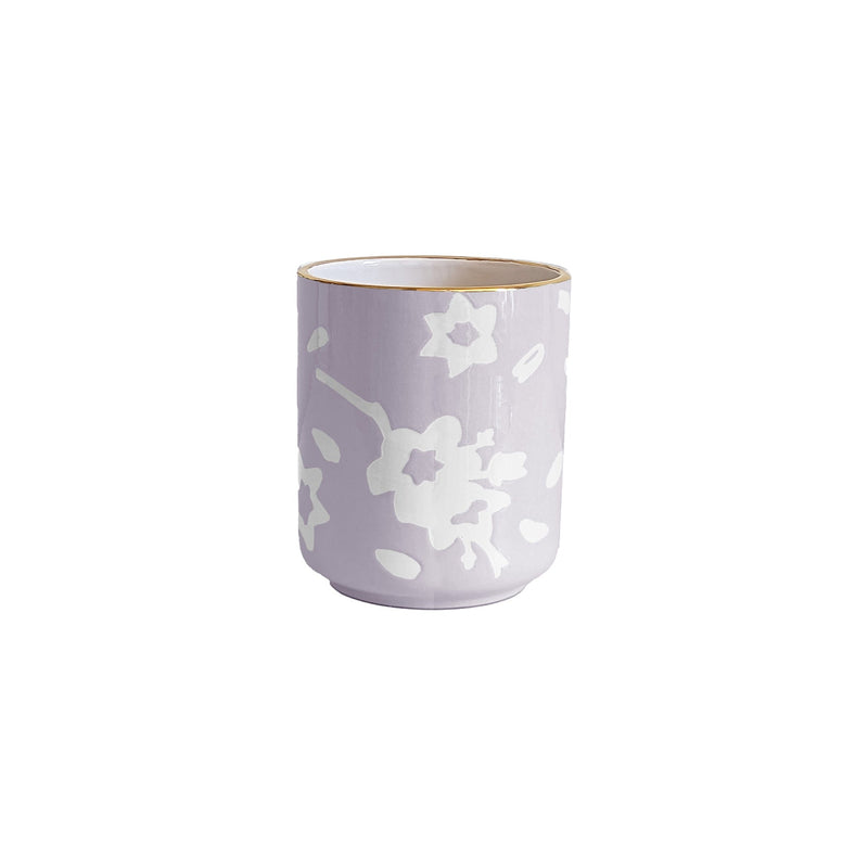 Sakura Vase with 22K Gold Accent-zoom-