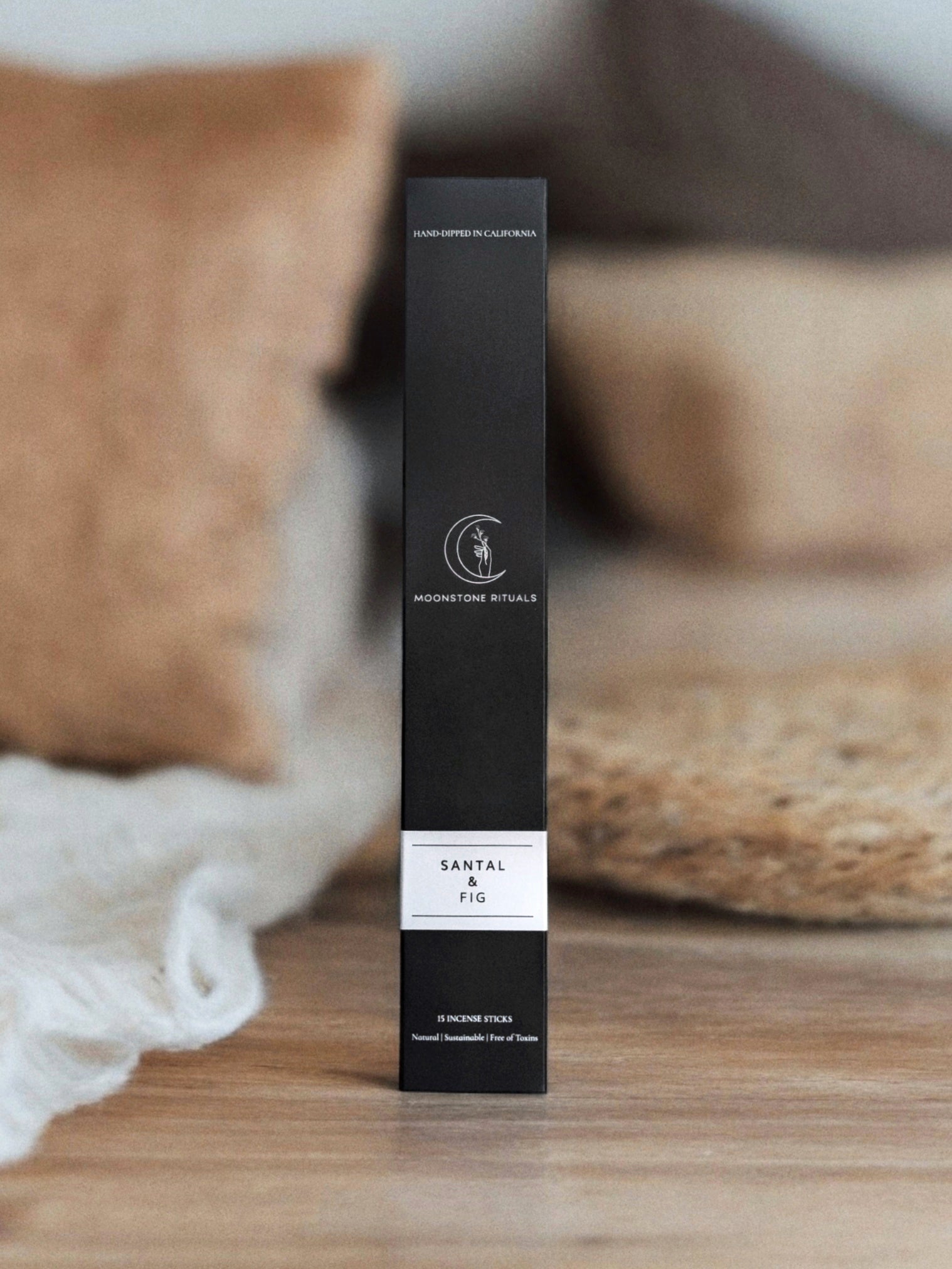 Santal & Fig Charcoal Incense Sticks - Aware House