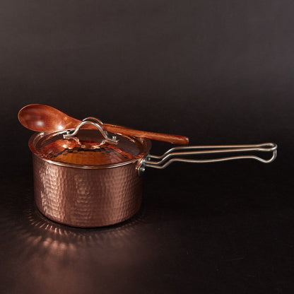 Hammered Copper Saucepan