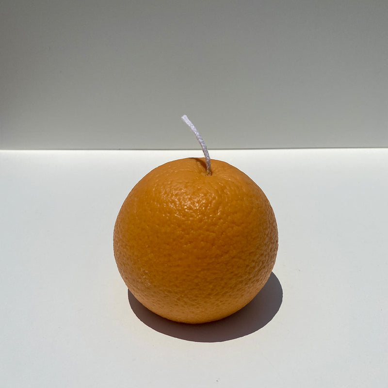 Large Orange Candle-zoom-