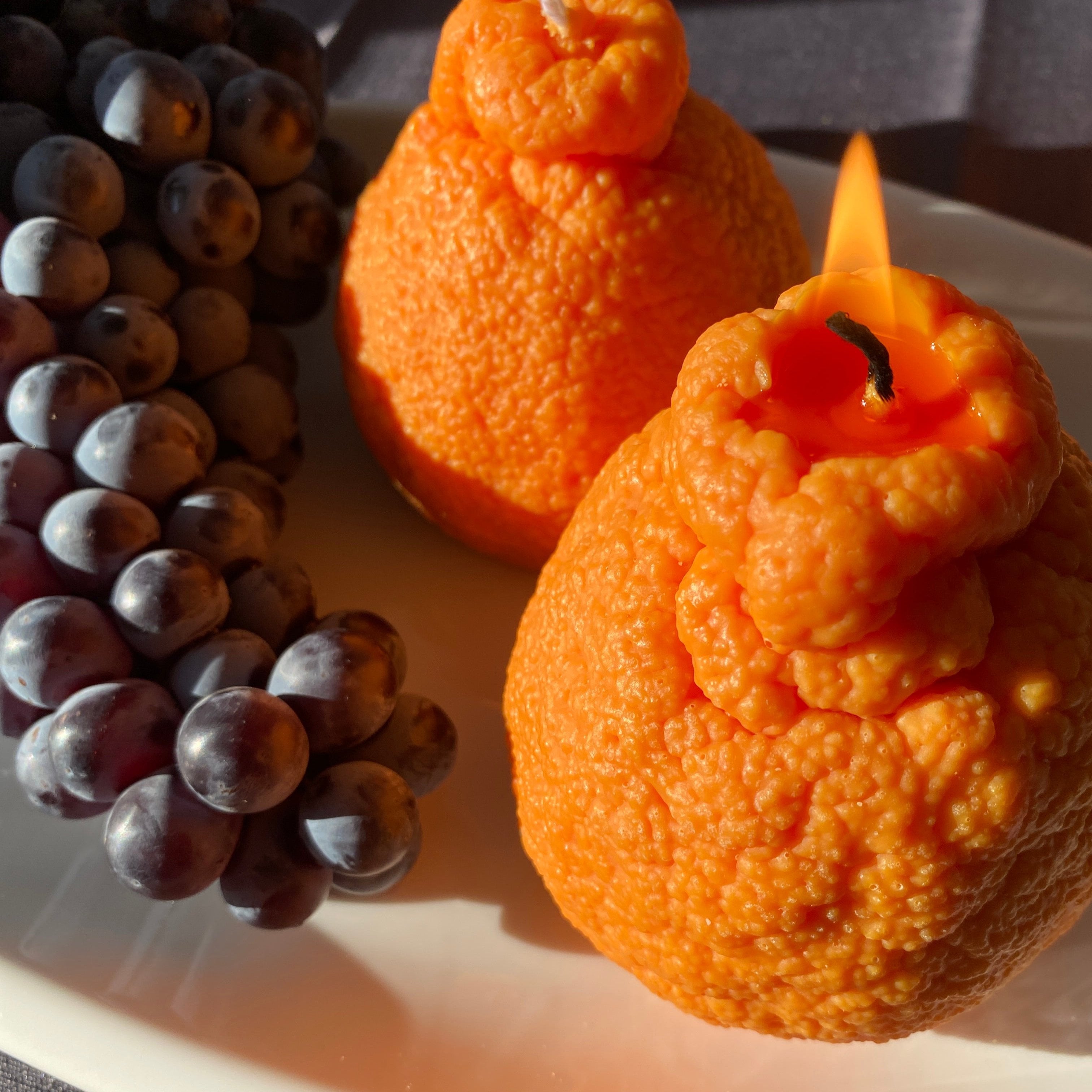 Large Dekopon Orange Candle-zoom-7