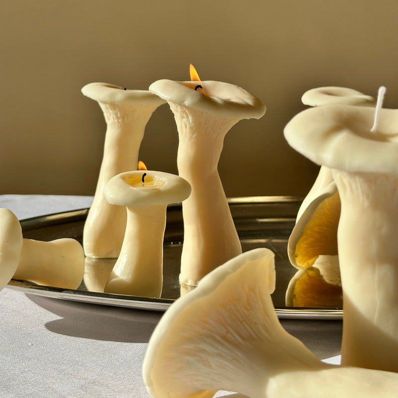 Mushroom Candle Set | Pack of Three-zoom-