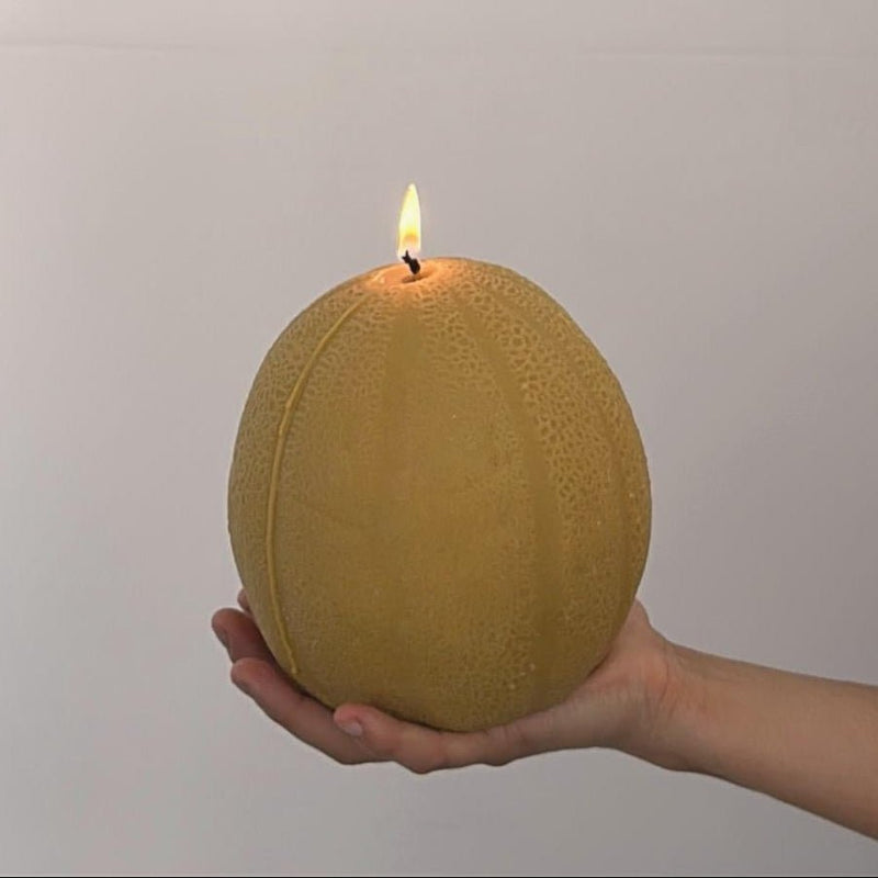 Cantaloupe Melon Candle-zoom-