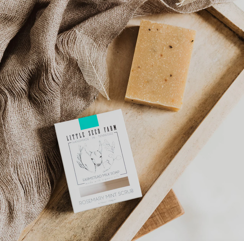 Rosemary Mint Scrub Bar Soap-zoom-