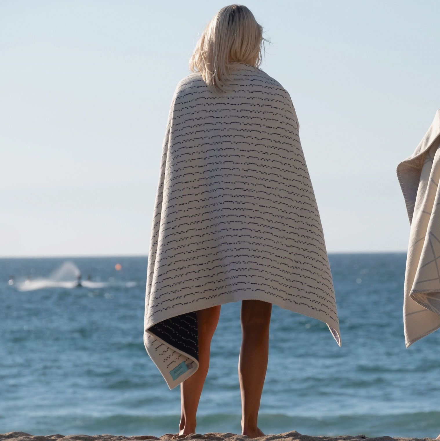 Morse Code Recycled Cotton Blanket-zoom-4