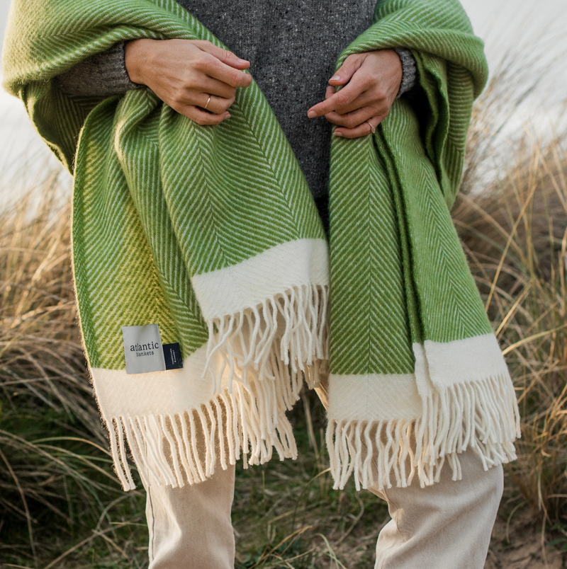 Herringbone Wool Blanket-zoom-