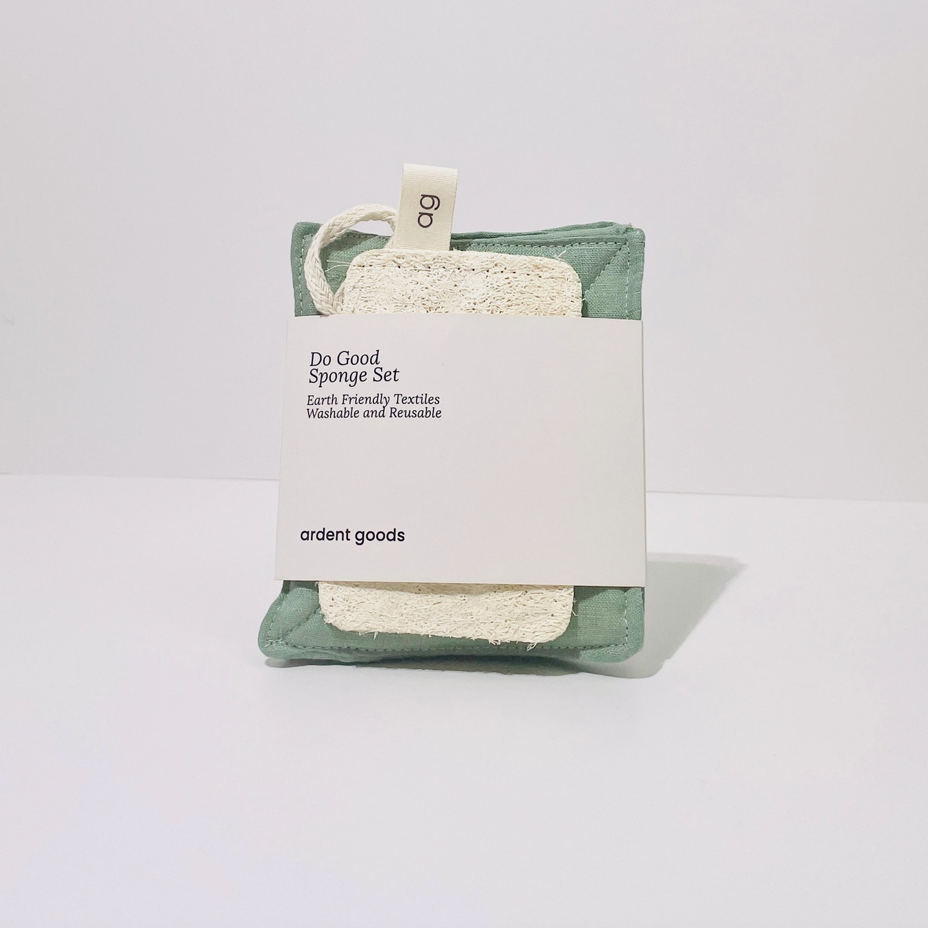 Reusable Linen Sponge & Loofa Set-zoom-5