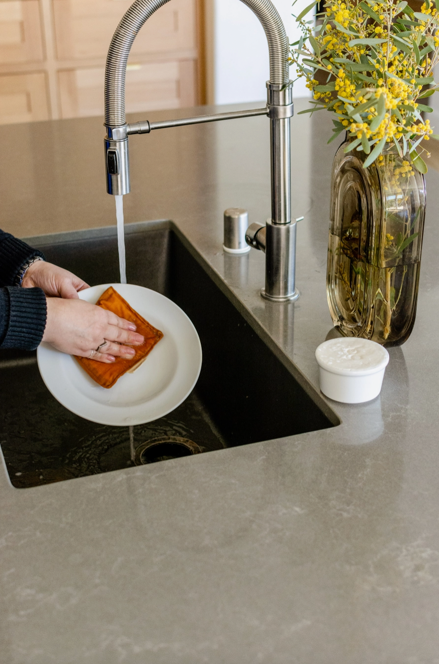 Reusable Linen Sponge & Loofa Set-zoom-3