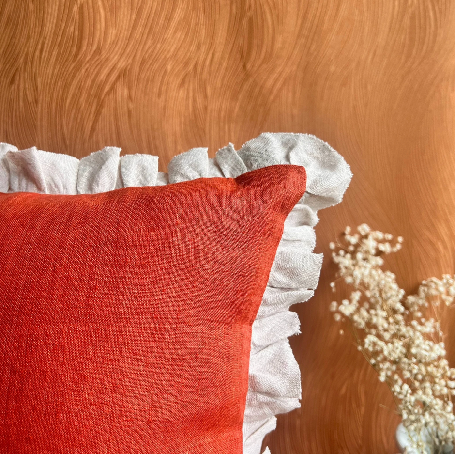Desert Jasmine Linen Pillow Cover  (Set of 2)