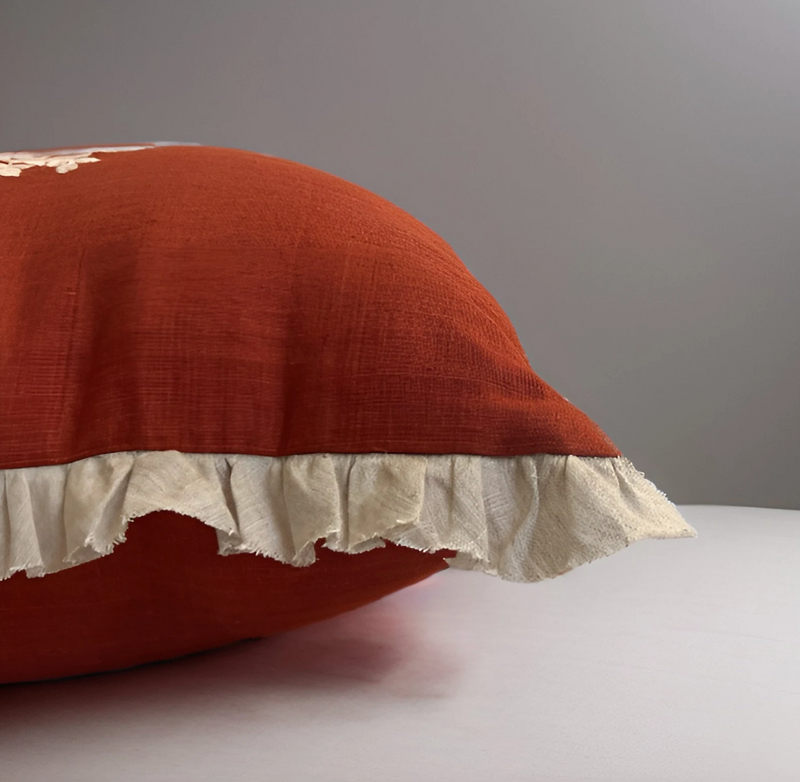 Desert Jasmine Linen Pillow Cover  (Set of 2)-zoom-