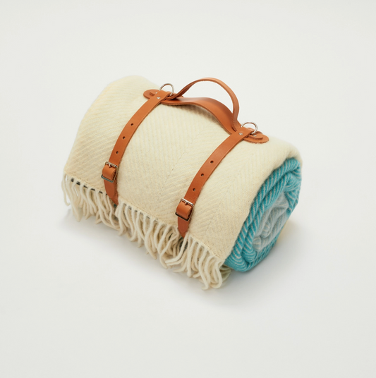 Herringbone Wool Picnic Blanket
