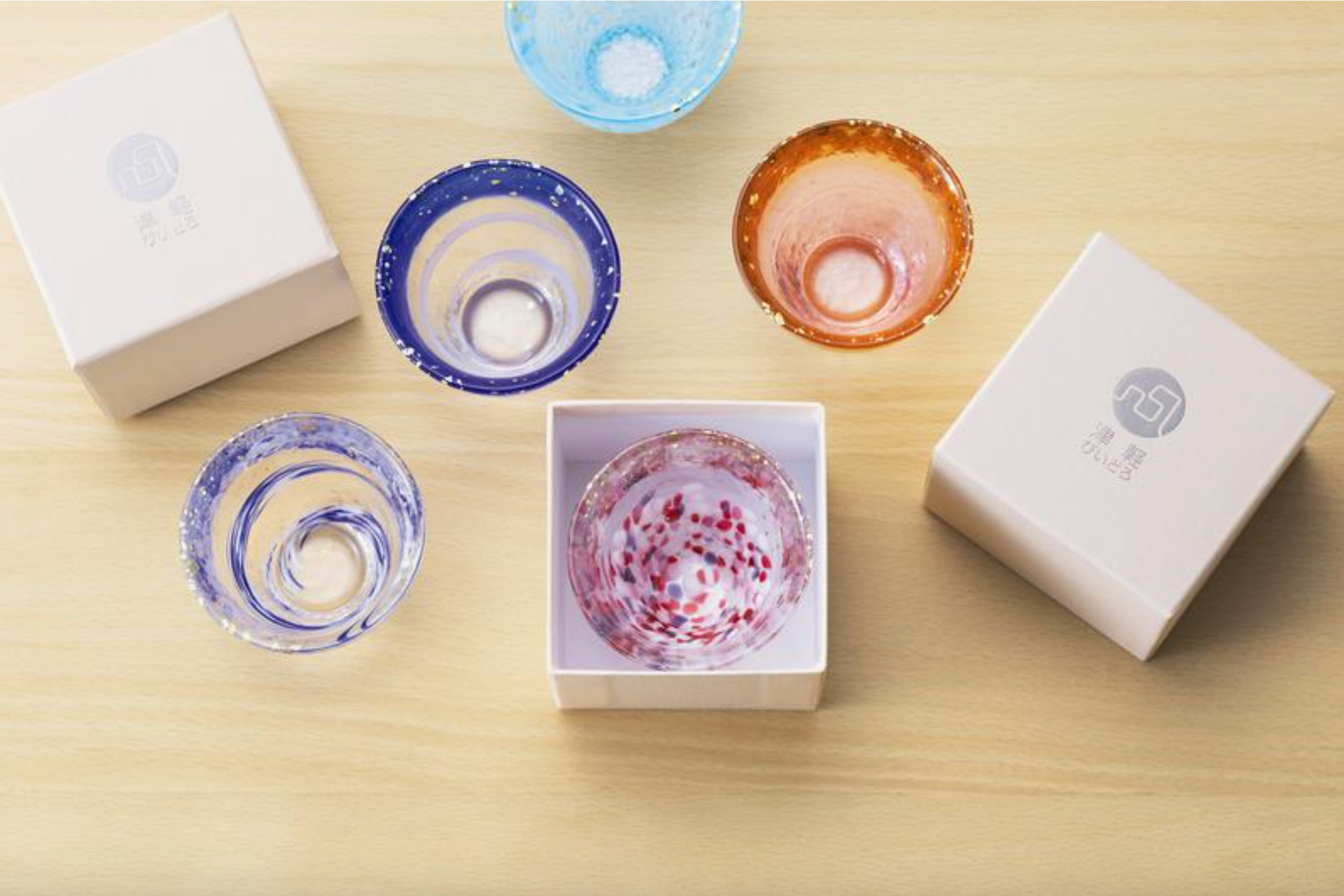 Gui-nomi Sake Cup - Sakura Drops-zoom-3