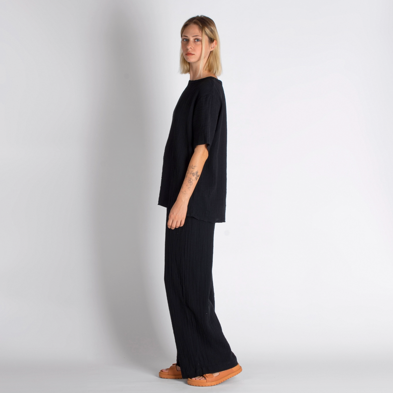 Double-Layered Muslin T-Shirt-zoom-